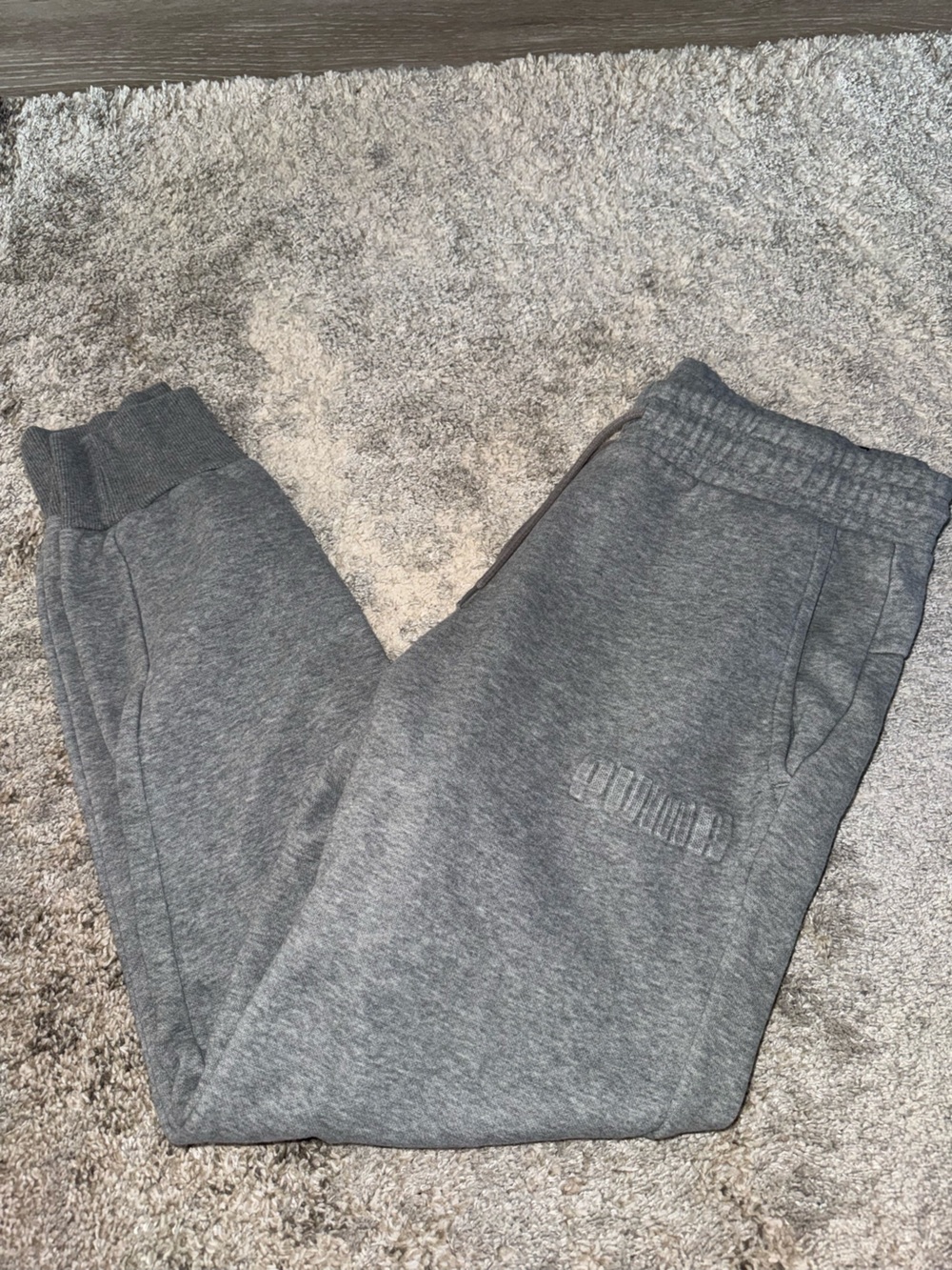Puma Men's Gray Sweatpants Joggers